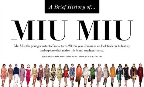 miu miu history|what does miu mean in fashion.